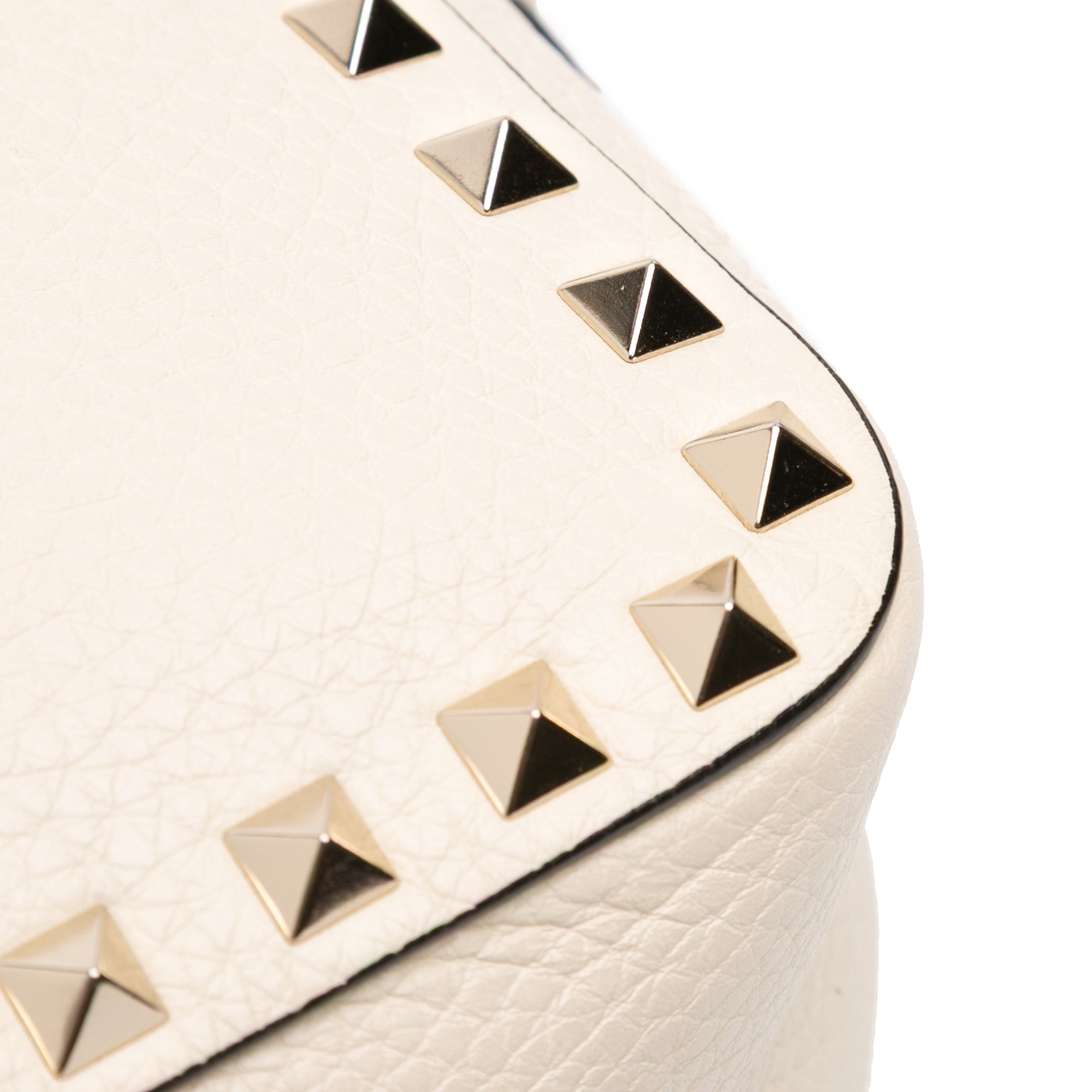 Grainy Calfskin Rockstud Camera Bag
