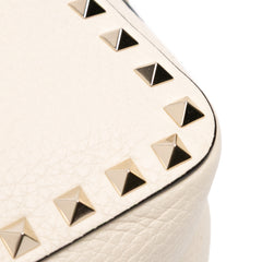 Grainy Calfskin Rockstud Camera Bag
