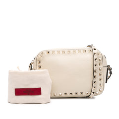 Grainy Calfskin Rockstud Camera Bag