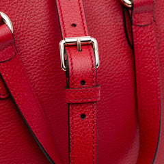 Leather Bamboo Tassel Satchel