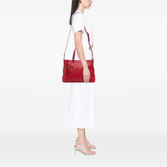 Leather Bamboo Tassel Satchel