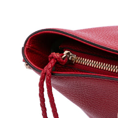 Leather Bamboo Tassel Satchel