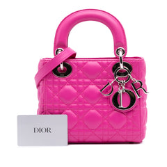 Mini Lambskin Cannage Lady Dior