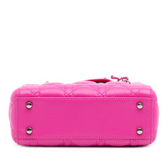 Mini Lambskin Cannage Lady Dior
