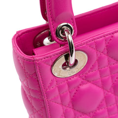 Mini Lambskin Cannage Lady Dior