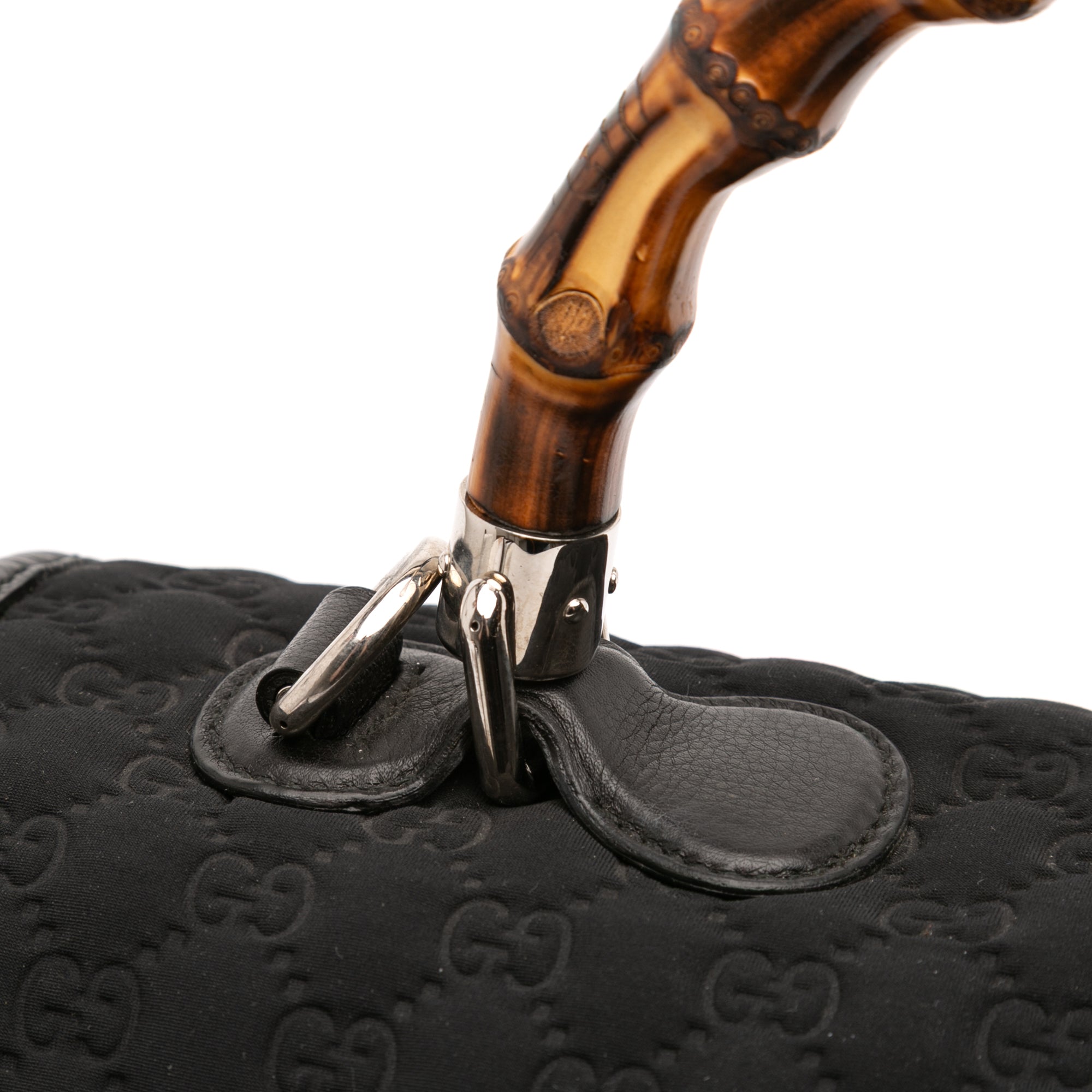 Large GG Neoprene New Bamboo Top Handle Bag