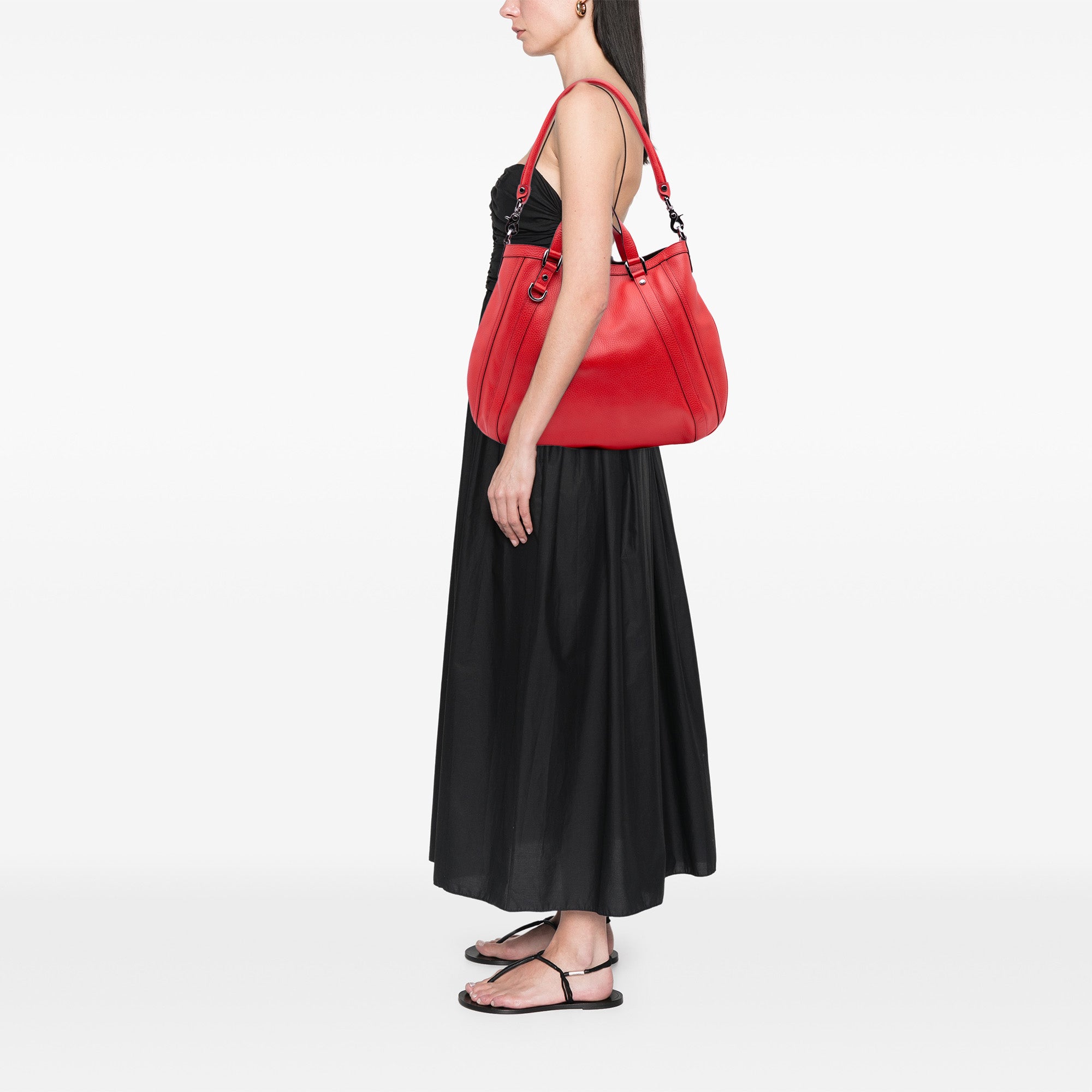 Leather Abbey D Ring Convertible Tote