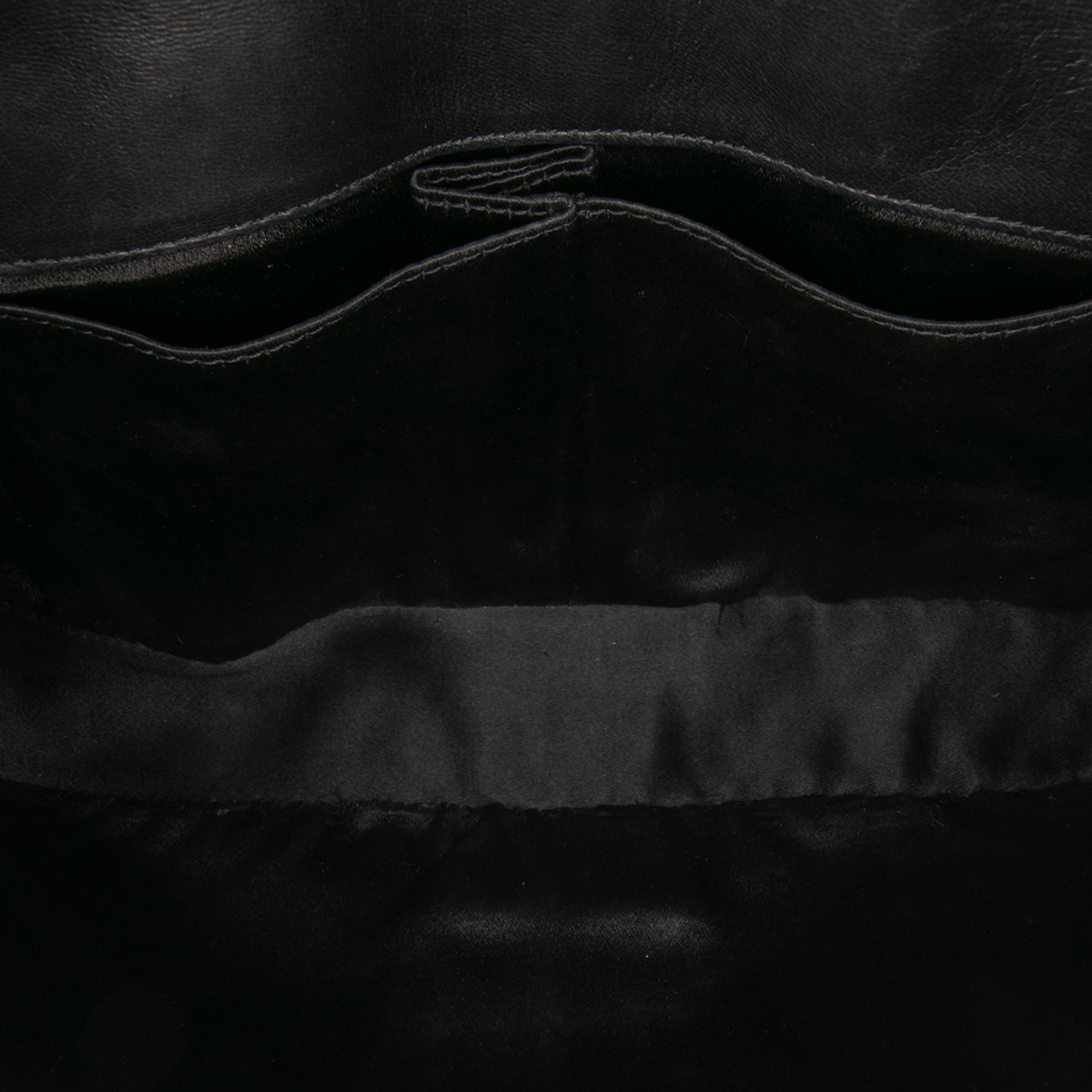 Quilted Lambskin Studded Metal Beauty Flap