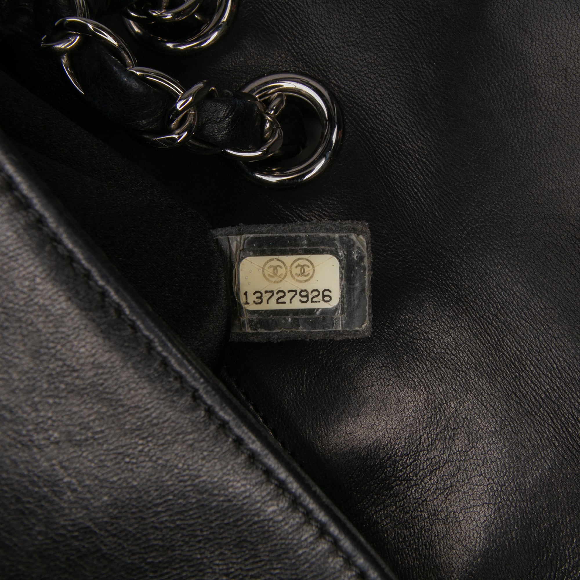 Quilted Lambskin Studded Metal Beauty Flap