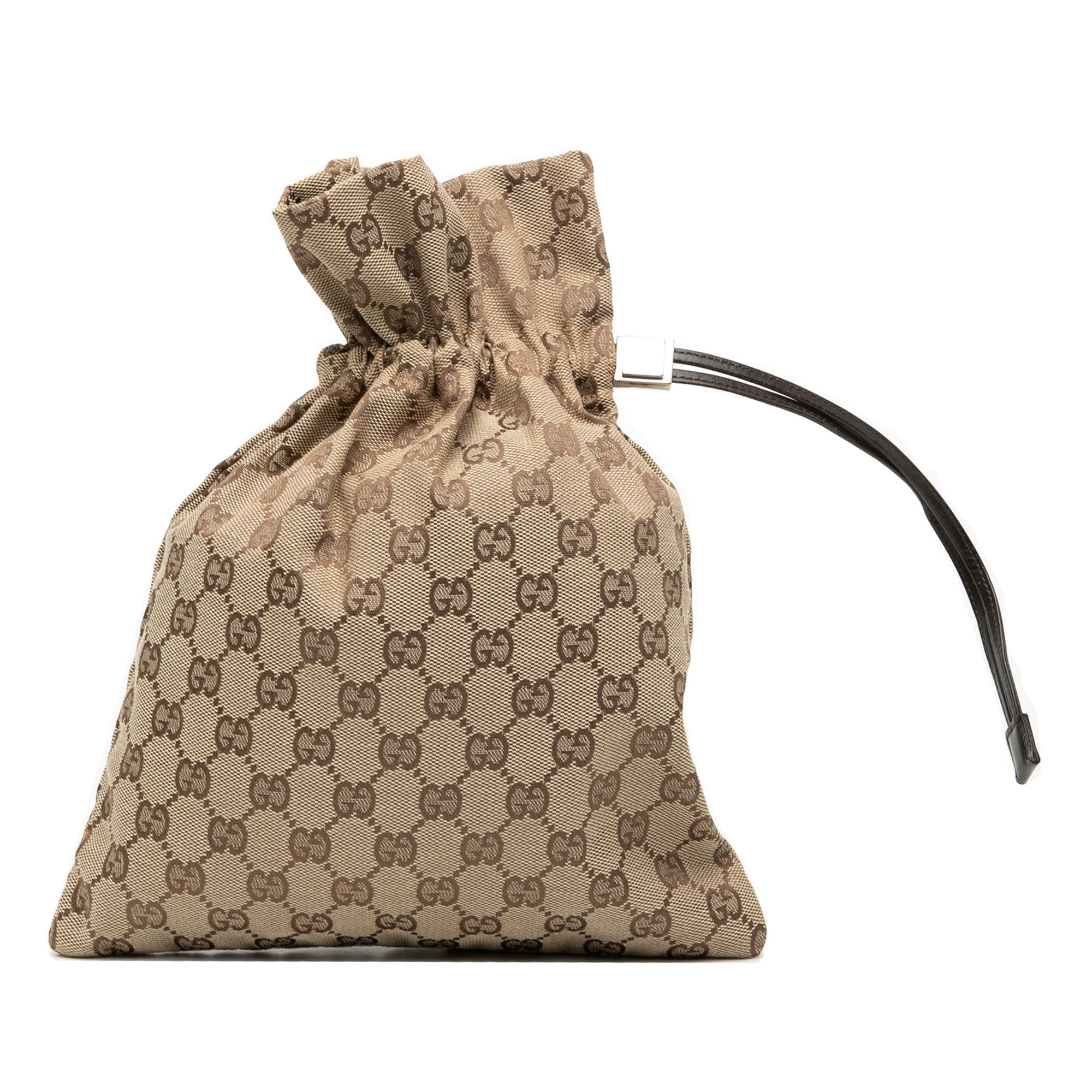 GG Canvas Drawstring Pouch