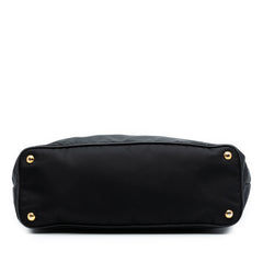 Saffiano Trimmed Tessuto Tote