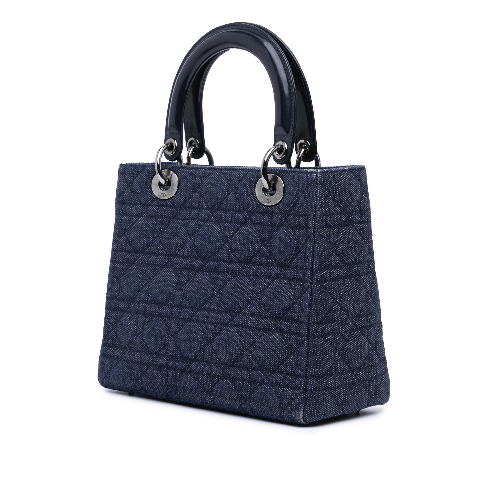 Medium Denim Cannage Lady Dior