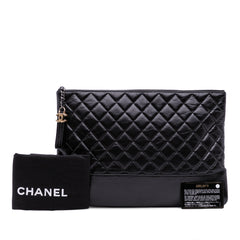 Large Aged Calfskin Gabrielle O Case Clutch
