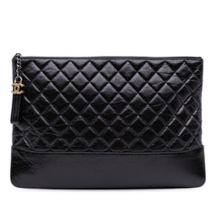 Large Aged Calfskin Gabrielle O Case Clutch