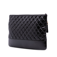 Large Aged Calfskin Gabrielle O Case Clutch