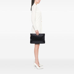 Large Aged Calfskin Gabrielle O Case Clutch