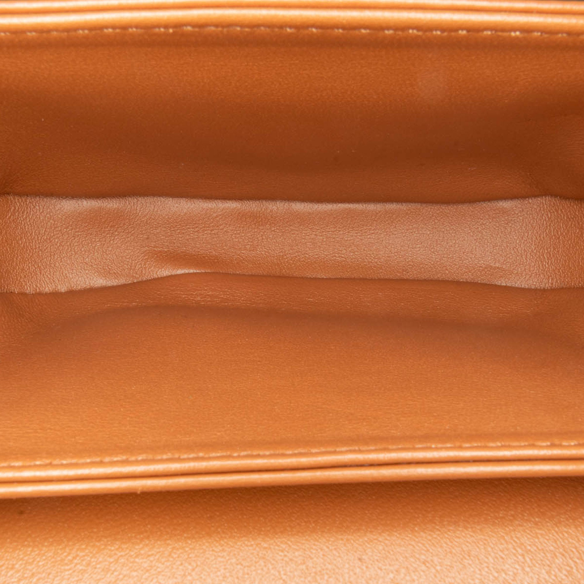 Mini Triomphe Coated Canvas Besace Clea Satchel