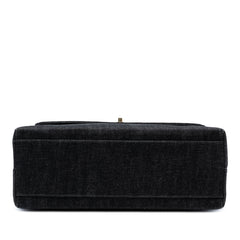 CC Denim Kelly Top Handle Bag