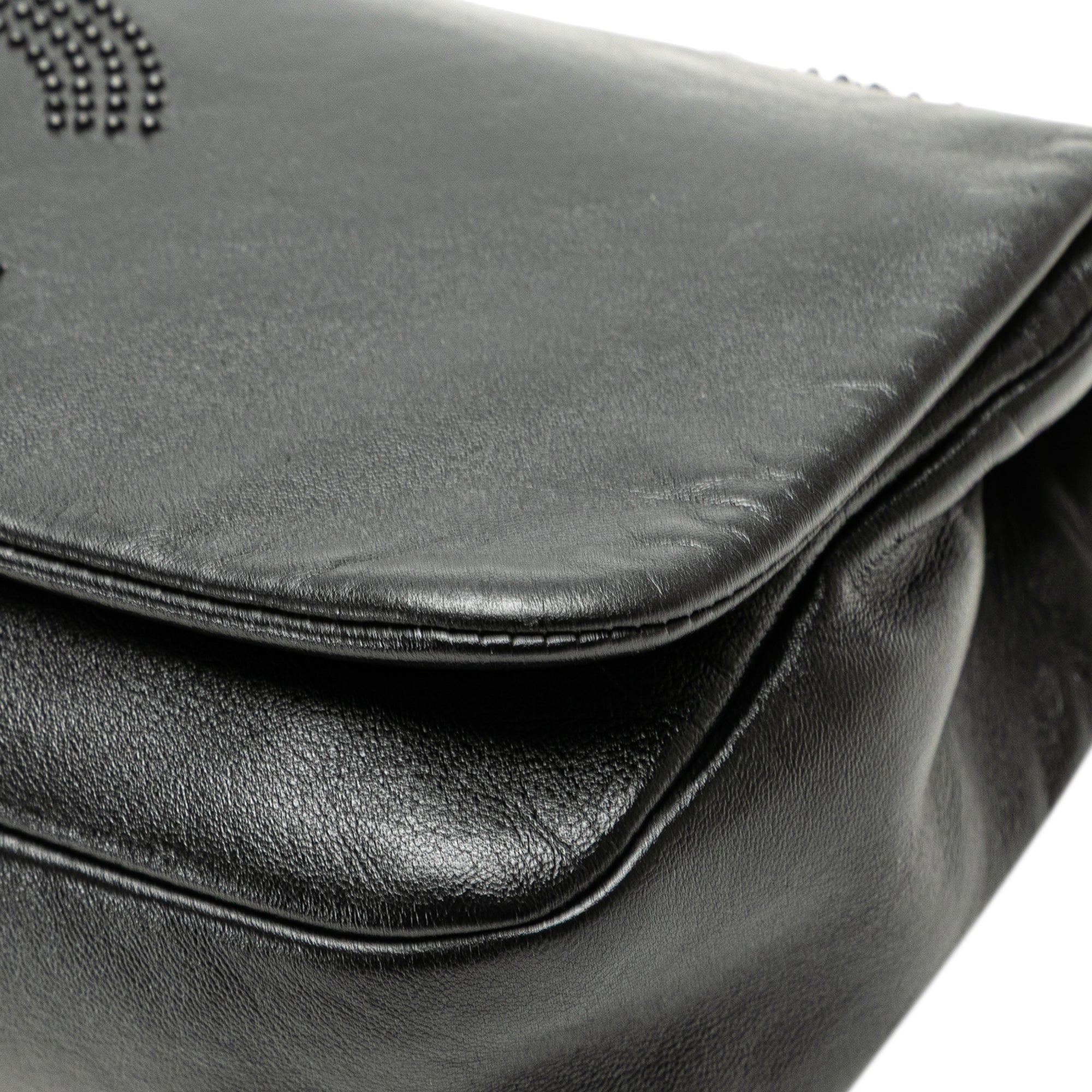 CC Studded Lambskin East West Flap