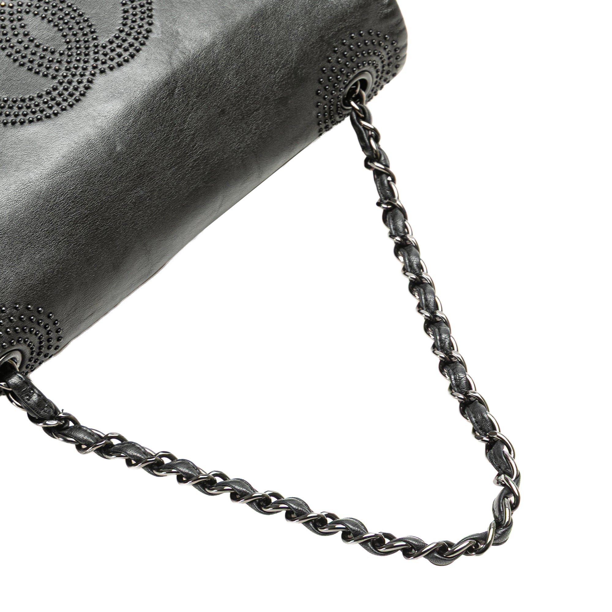 CC Studded Lambskin East West Flap