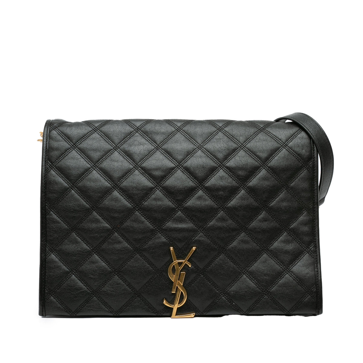 Large Quilted Lambskin Becky Chain Shoulder Bag