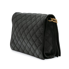 Large Quilted Lambskin Becky Chain Shoulder Bag
