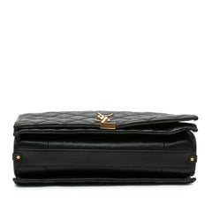 Large Quilted Lambskin Becky Chain Shoulder Bag