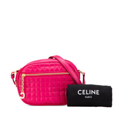 Quilted Calfskin C Charm Crossbody
