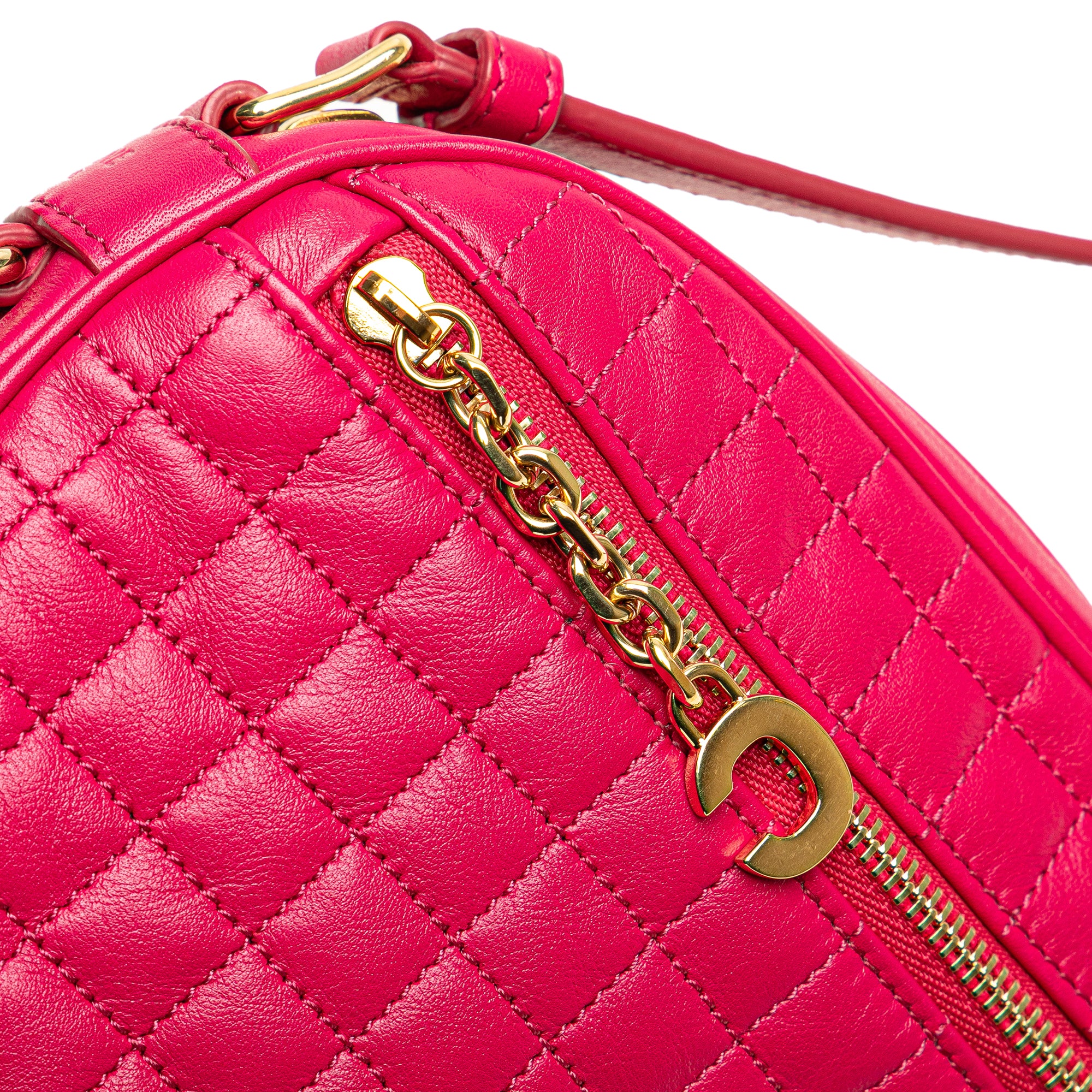 Quilted Calfskin C Charm Crossbody