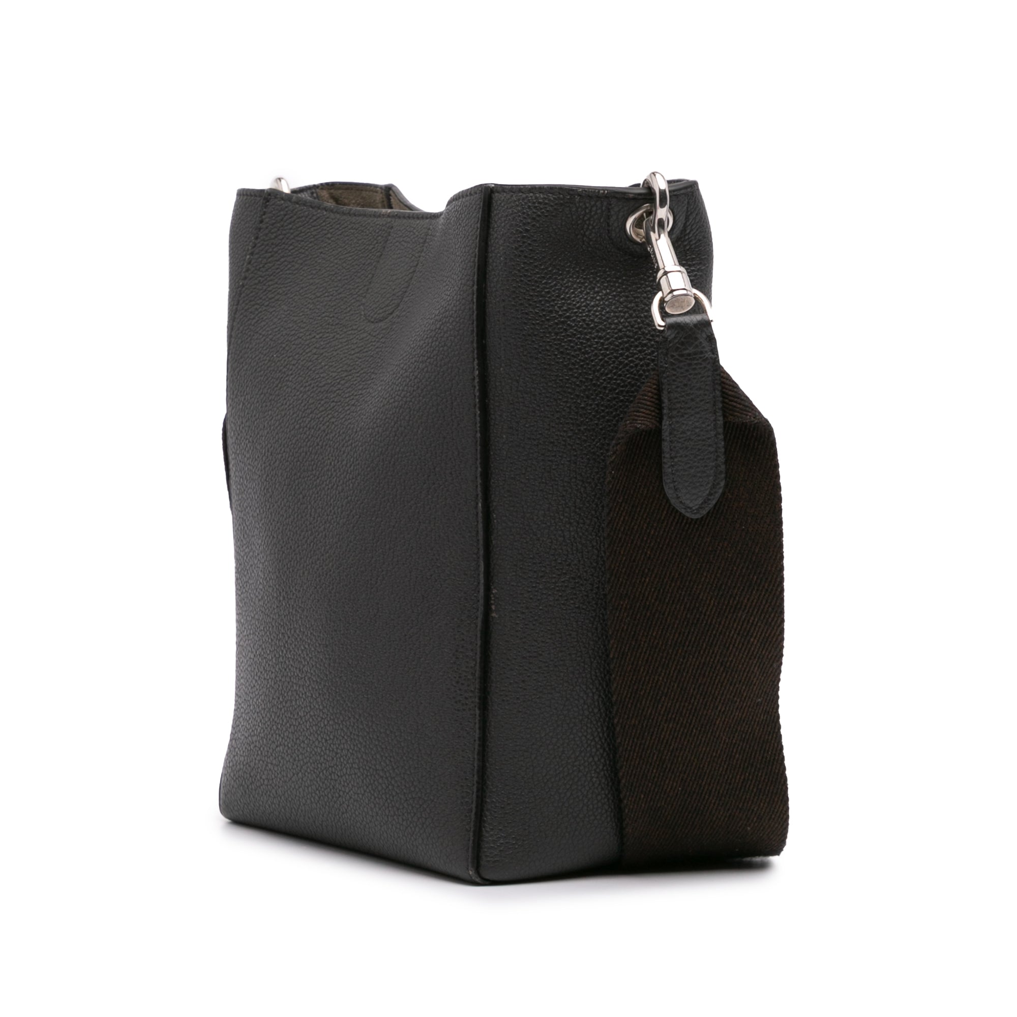 Small Soft Grained Calfskin Seau Sangle Shoulder Bag