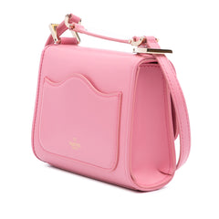 Small Leather VLogo Type Crossbody