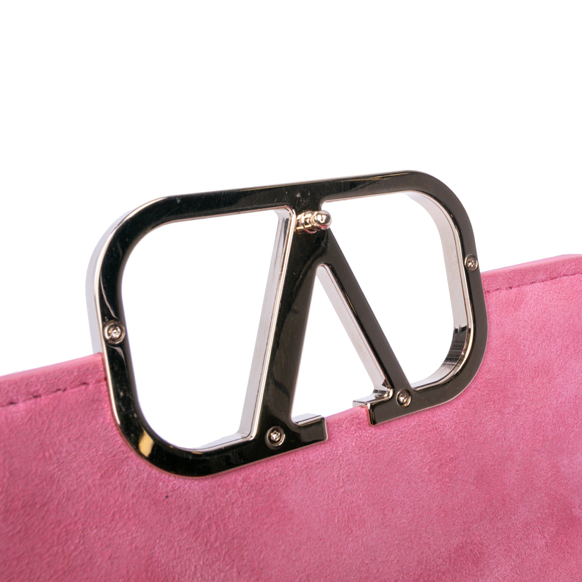 Small Leather VLogo Type Crossbody