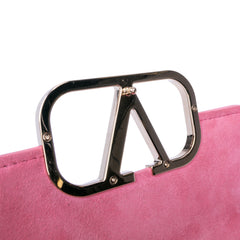 Small Leather VLogo Type Crossbody