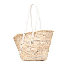 Andre Butzer Large Raffia Classic Wanderer Embroidered Shopping Tote