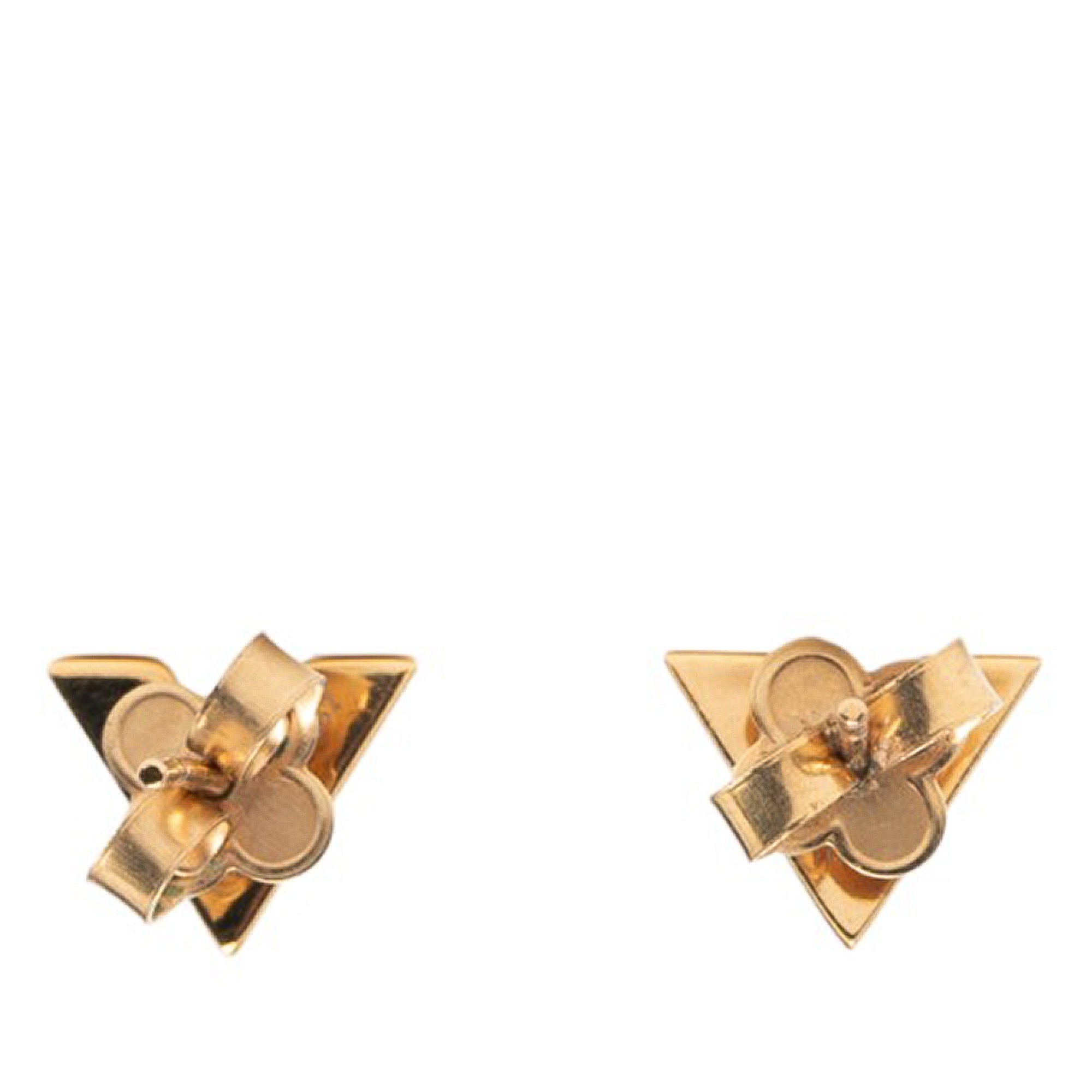Gold Plated Essential V Stud Earrings