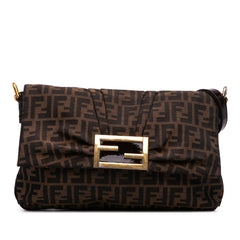 Large Zucca Canvas Mia Flap Shoulder Bag