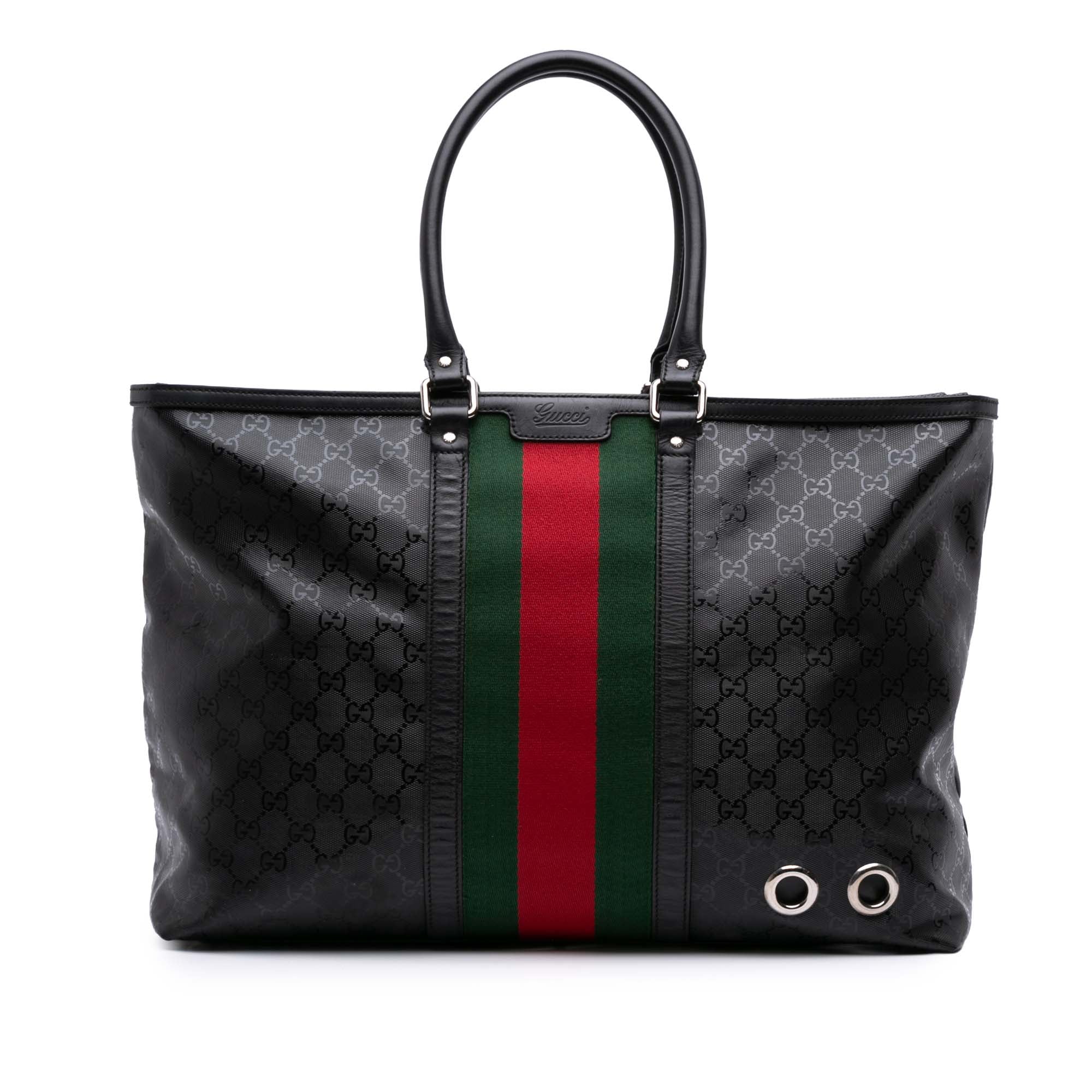 Large GG Imprime Web 500 Tote