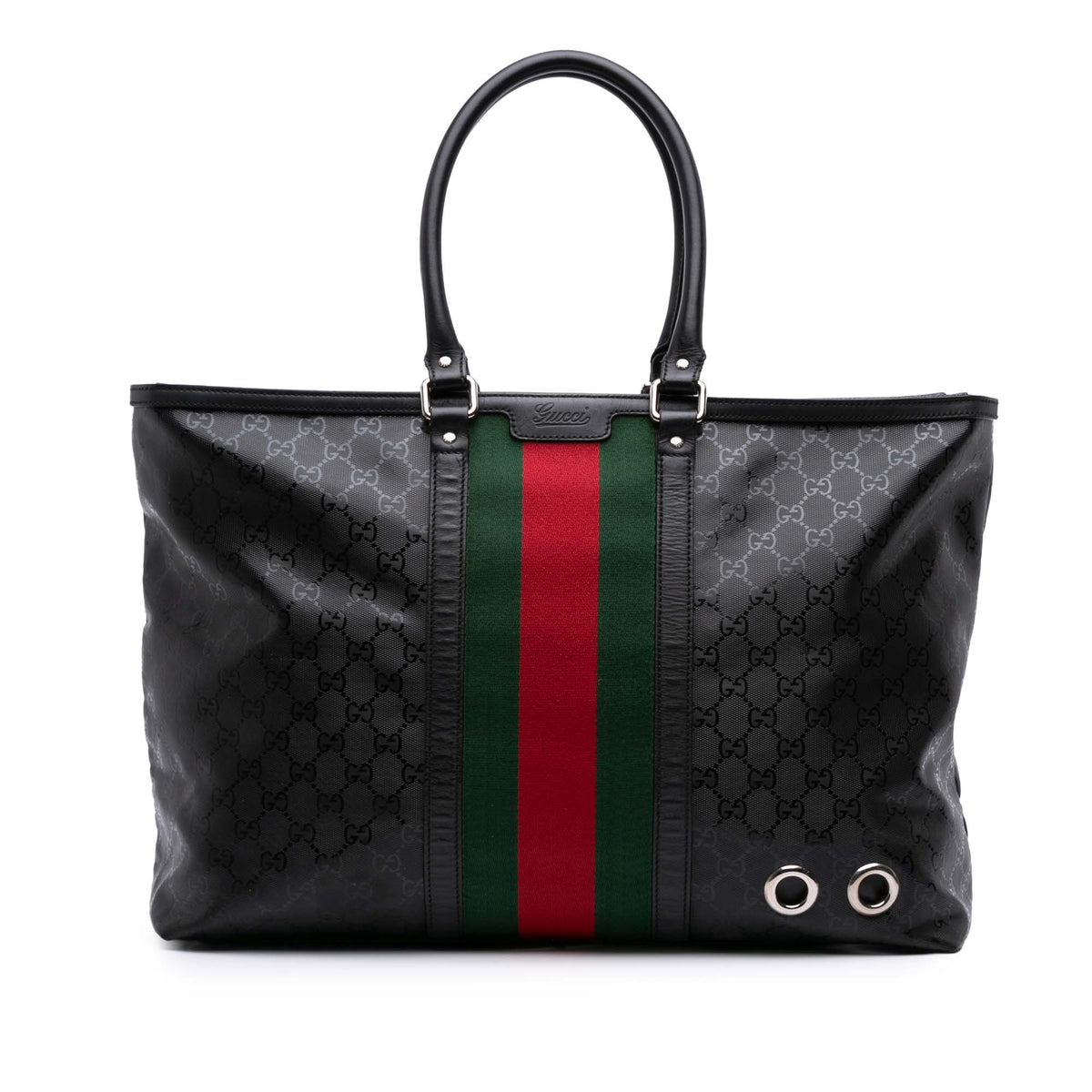 Large GG Imprime Web 500 Tote