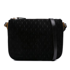 Suede Allover Monogram Crossbody