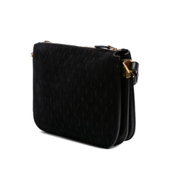 Suede Allover Monogram Crossbody