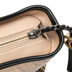 Small Aged Calfskin Gabrielle Hobo