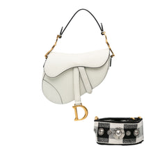Mini Grained Calfskin Saddle Bag