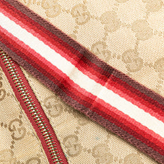 GG Canvas Web Double Pocket Belt Bag