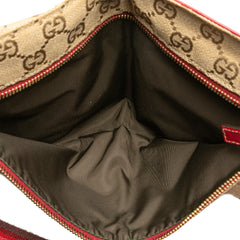 GG Canvas Web Double Pocket Belt Bag
