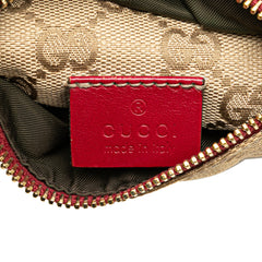 GG Canvas Web Double Pocket Belt Bag