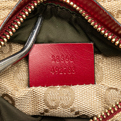 GG Canvas Web Double Pocket Belt Bag