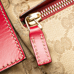 GG Canvas Web Double Pocket Belt Bag