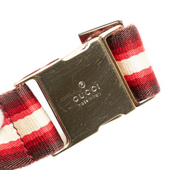 GG Canvas Web Double Pocket Belt Bag
