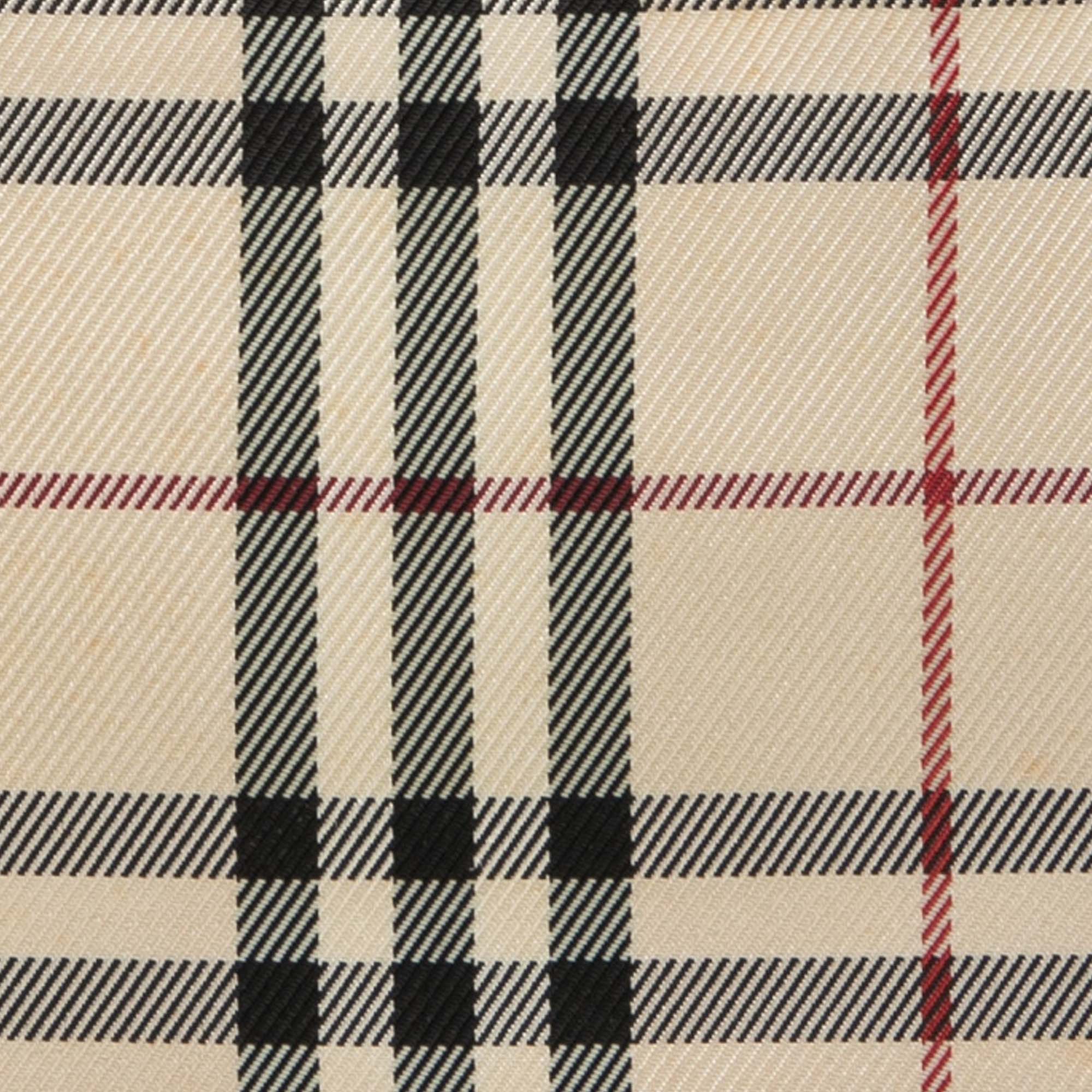 House Check Canvas Handbag