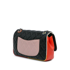 Medium Quilted Lambskin Cuba Color Flap